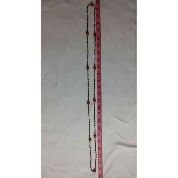 Vintage Wooden Beaded Estate Necklace - Picture 3 of 3